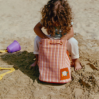 Animaux Nattes backpack - Orange | Hermès Canada